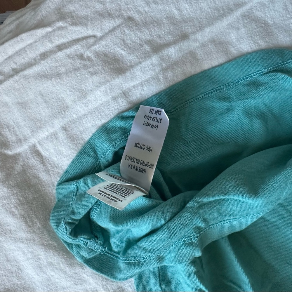 Agolde turquoise T shirt - Picture 7 of 7